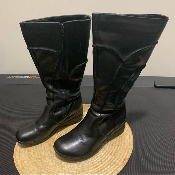 Hush Puppies Waterproof Thinsulate Insulation Genuine Leather Mid 13”High Boots - Picture 16 of 16